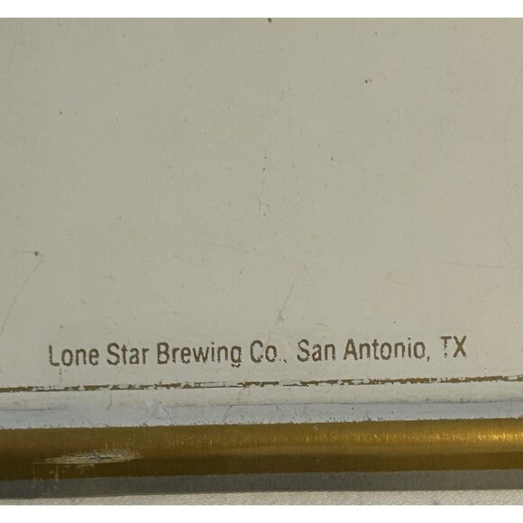 Vintage Lone Star Brewing Beer Company San Antonio Embossed Metal Sign 16x20 EUC - Picture 7 of 7